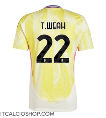 Juventus Timothy Weah #22 Seconda Maglia 2024-25 Manica Corta